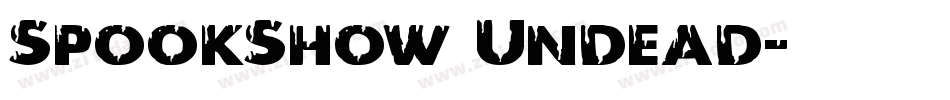 SpookShow Undead字体转换